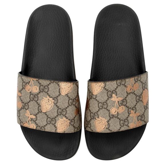 Gucci GG Supreme Berry Slide Sandals - Size 9 / 39 - Picture 5 of 7